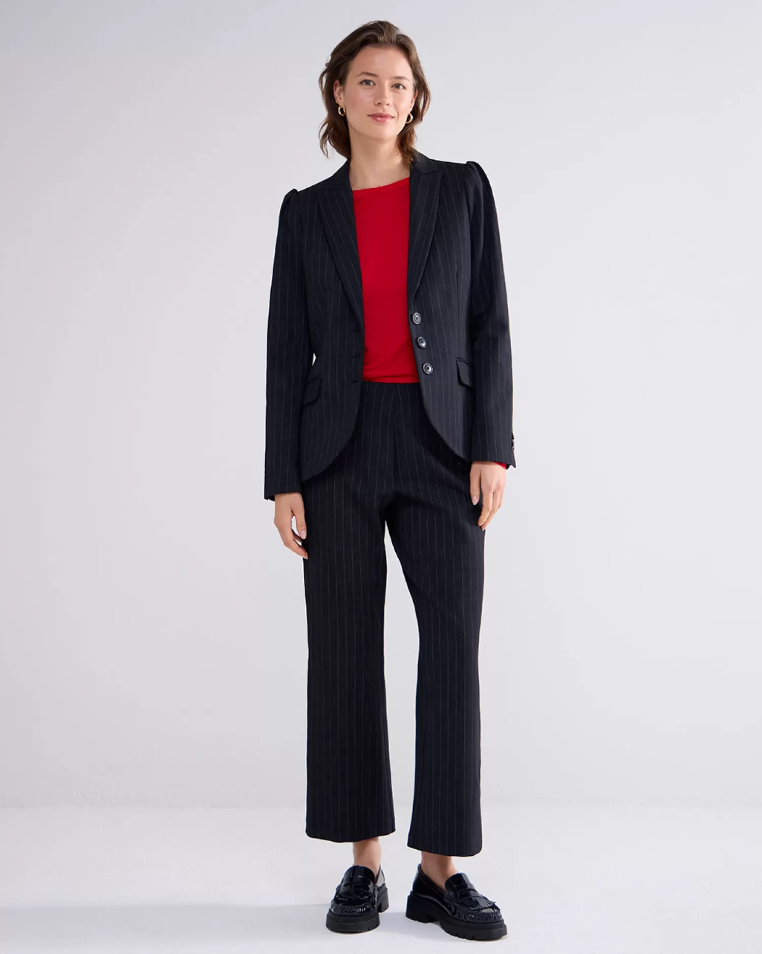 DAMES Summum Blazer Met Krijtstreep